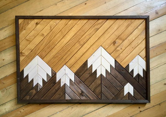 · Série Montagnes · Cadres en bois